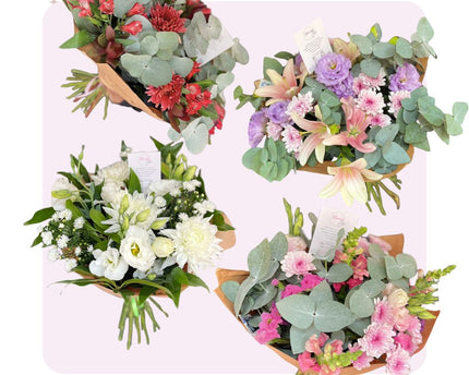 Mixed Flower and Foliage Bouquet