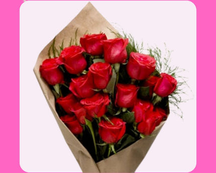 Rose Bouquet - (RED, PINK, WHITE or MIX)