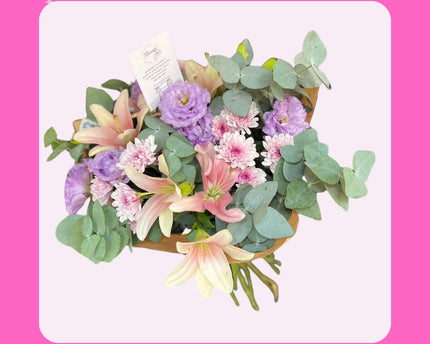 Mixed Flower and Foliage Bouquet