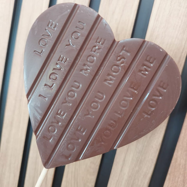 Afrikoa Chocolate Heart Lollipop